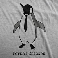 Muška formalna piletina majica smiješna pingvin odijelo tuxedo kravata za momke za momke grafičke mase