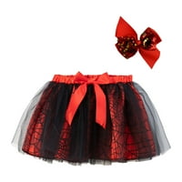 Dječje djevojke oblače baletne suknje Patch patchwork Color Tulle Dance Suktin set za kosu za djecu Djevojku odjeću