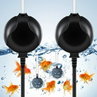 Crna akvarijska zračna pumpa miran 1,5W kisični aeratorski komplet za riblje galona, ​​mini zrna pumpa za pumpu za ribu sa priborom za vazdušne pumpe za usisnu čašu