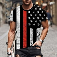 Muški dnevni boravak Grafičke majice Casual Moderan O-izrez kratki rukav Atletski labavi bluze za muškarce Clearence