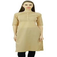 Phagun Pamuk Designer Kurta Ženska etnička gornja tunika Indijska haljina ravno Kurti