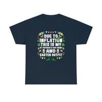 PorodicaLoveshop LLC zbog inflacije smiješna košulja ST Patricks, Uskršnja novost simpatična majica, muškarci, žene sv Patricks Day Grafički teetee