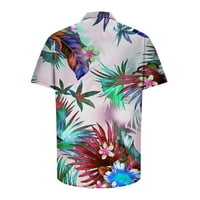 Muška plaža na plaži Ležerne prilike Ležerne prilike Hawaiiani Štampano Ogrlica od košulja kratkih rukava