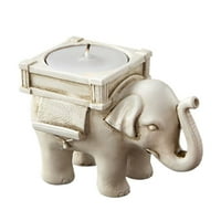 Labakihah Elephant Candlestick Retro Želja za držač za svijeće Čaj Lagano svijeće Svijeće i držači za svijeće