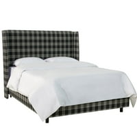 Bellbrook Wingback Tapacirani standardni krevet, Komercijalna garancija: Ne, Materijal okvira: Čvrsto drvo