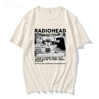 Jhpkjradiohead majica Muškarci Vintage Classic Tees Sjeverna Amerika Tour Rock Boy Camisetas Hombre