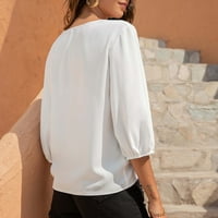 Ženska bluza Top crtežine moderne majice Žene majice Ljeto Žene Bulk Ženska košulja Poliester Spande