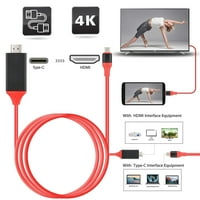 6,6ft USB-C tip C u HDMI 1080p HD TV kabel za android telefon MacBook