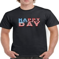 Sretni predsjednikov dan američke zastave grafički muškarac crne majice, muški x-veliki
