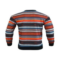 GRIANOOK MUŠKI STRIPED JUMPER TOP dugi rukav duks muškarac Pleteni pulover Ugodna pletiva majica Bluza