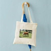 Cafepress - Hereford Calf u torbi za ranč LBJ - prirodna platna torba, Torba za trbuhu