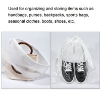 Uxcell netkana tkanina torba za prašinu Poklopac za prašinu za torbe za torbe za bijelo pakovanje