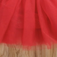 0-3 godina Valentines Dan Novorođenče Dječje dječje djevojke Haljina Crvena seksaka Tulle Party Rođendanske haljine