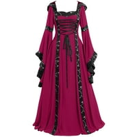 DROVE POD DUGINE VINTAGE Ženska gotička ženska haljina