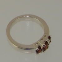 Britanci napravio 14k bijeli zlatni prsten sa prirodnim prstenom na ženskim ženskim grlom - Opcije veličine