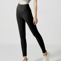 Mveomtd Sportske ženske fitness hlače breskve joge hlače uska hlače yoga hlače joga radne pantalone za žene crne s