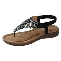 Ženske sandale Udobnost sa elastičnom kazom za gležanj Casual Bohemian Beach Fashion Scallop Trim Thong