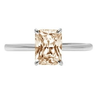 1,75ct zrače iz rezanog šampanjca simulirani dijamant 14k bijeli zlatni godišnjica za angažman prsten