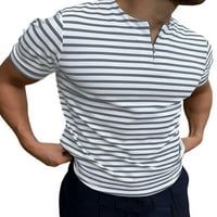 Capreze muškarci vrhovi pulover T majica V bluza izreza udobna polo majica kratki rukav TEE DT03- 4XL