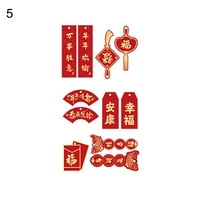 Postavite viseću oznaku Tradicionalni ukrasni papir Kineska novogodišnja viseća zabava isporučuje crveni