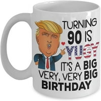 90. rođendanski poklon Trump Truca za kavu je Yuge Godina Old Day ideja za muškarce Ženska čajna kupa