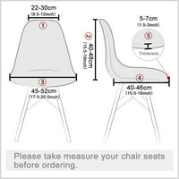 Haite klizač elastična stolica navlake klizanje cvjetnog ispisa Poklopac za ispis Stretch baršunasti
