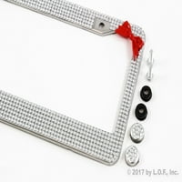 Crvena bijela srebrna luk kravata kristalna kristalna svjetlosna dozvola za licencu Auto servis Auto