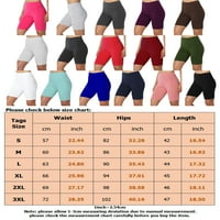 Avamo žene vježbanje sportske hlače elastične struke joge kratke hlače visoko struk dno dame trbuh kontrolne