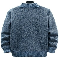 Glonme muške džemper jakna boja blok Otiz odjeće puni zip kaput praznični kaput casual dugih rukava