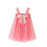 TODDLER Baby Girl Haljina bez rukava mini haljina leptir Print Hot Pink 130