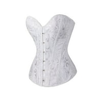 Hernalise Womens Atraktivna vintage gotička stranka Cvjetna čipka Slim korzet Bustier Cijev vrhovi oblikovanja jednog komada