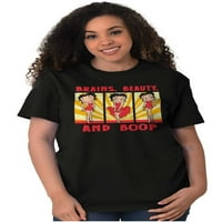Betty Boop mozak Beauty Funny Slatka ženska grafička majica Tees Brisco Marke 4x