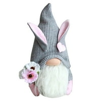MAN Cvjetni i poklon Proljeće Uskršnji baka za lutke Bunny Dekor Početni Uskrsni ukras Desktop Ornament