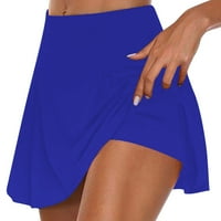 Ženske plus veličine Ženske ljetne naborane suknje za tenis Athletic Stretchy kratka joga lažna dvostruka
