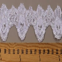2 Široka čipka - van-bijela biserna i sekvencirana Aloncon čipka za obrezivanje obrezivanja ivica od