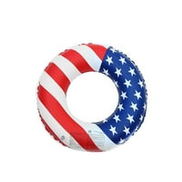 AMOUSA Napuhavanje Bazen Vodene igračke Plažne igračke Američka zastava Plivački prsten PVC