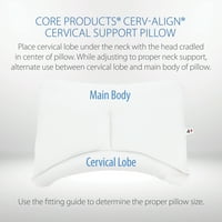 Osnovni proizvodi Cervalign Bijeli grlića jastuk - Pomoć ublažite glavobolju i bol u vratu 6