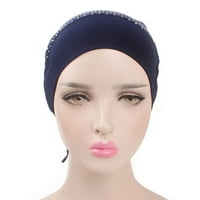 Žene Ispiši Muhat Stretch Retro Turbat Hat Head Cap plavi