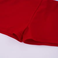 Yizyif Girls Tankini kupaći kostim za leđa na vrhu sa širokim elastičnim dno elastične strugove za kupanje Crveno 4
