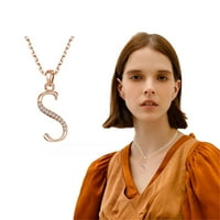 Frehsky ogrlice za žene Goodluck abecede Zircon ogrlica privjesak ogrlica nakit za žene