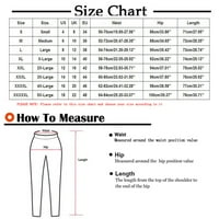 Ženske digitalne traper ispise pantalone plus veličina seksi podizajući elastični struk sedam point