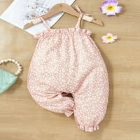 Baby Girl odjeća za djecu Djevojčica Romaša bez rukava za pamćenje za babde Djevojke Ruffled odjeća 6m-3T