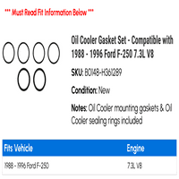 Set brtvilo za hlađenje ulja - kompatibilan sa - Ford F- 7.3L V 1995