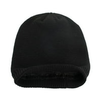 Unise zimski pamučni šešir topli pleteni kapu za odmor dnevno kapice za odmor