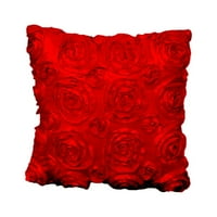 Jygee Rose Cleate Clowe Domaći ukrasni kauč Jastuk za jastuk sa zatvaračem na kauču Soft Soft Jastuk navlake crvene boje