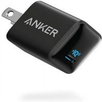 Anker [nadograđen] Nano punjač, ​​20W PIQ 3. Izdržljiv kompaktni brzi punjač, ​​Powerport III USB-C punjač, ​​crni