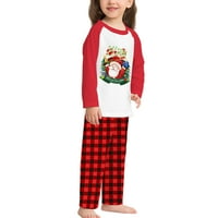 Dijamantna božićna odjeća Porodična pidžama je postavila božićni stil Santa Claus uzorak pleteni dnevno