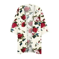 Patlollav Womens Cardigan labav šifon pokriva ležerne bluze