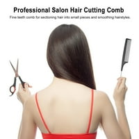Walmeck Salon za kosu za kosu češljem za kosu od nehrđajućeg čelika Češljana rukovanje profesionalnim