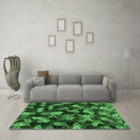 Ahgly Company Indoreni pravokutnik Sažetak Smaragd zeleni prostirke savremene suvremene površine, 8